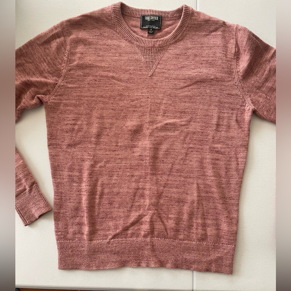 Todd Snyder Men's Crewneck Sweater - Dusty Rose